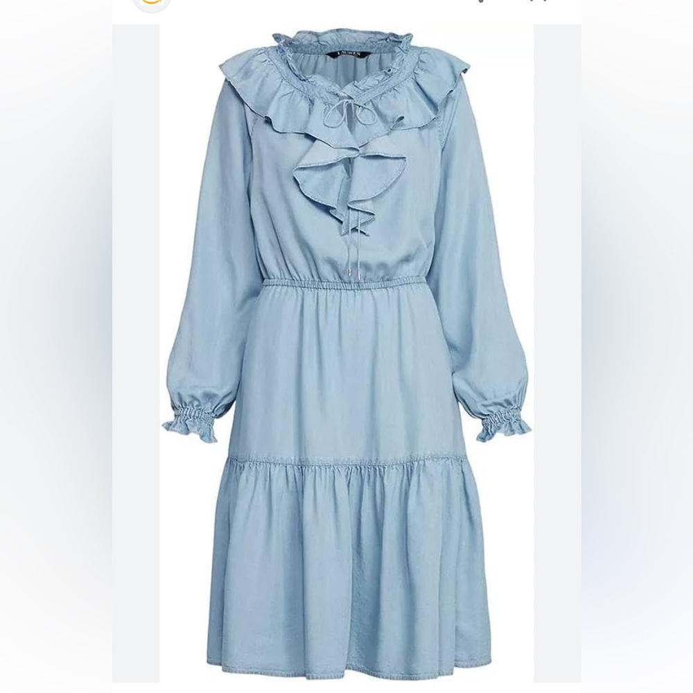 NWT Ralph Lauren Chambray Blue dress